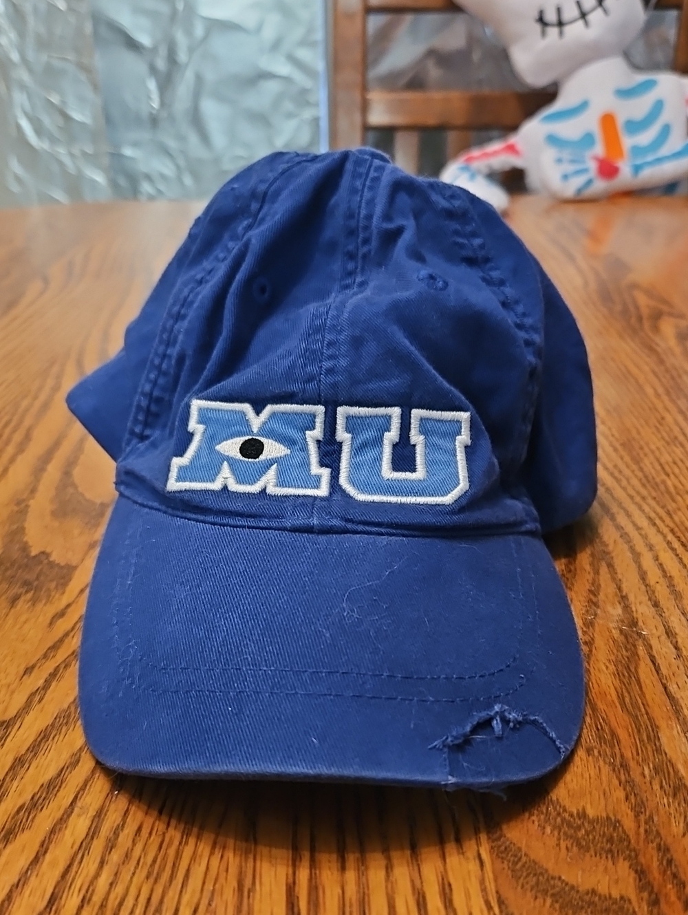 Disney Royal Blue Monsters University Embroidered Baseball Hat